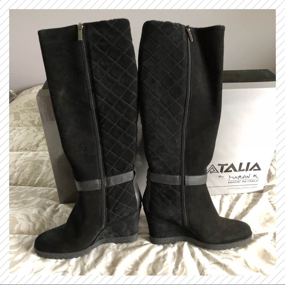 Aquatalia suede tall boot